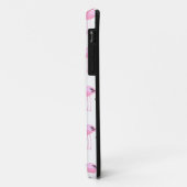 Coques Case-Mate iPhone Monogramme rose des Flamants roses | (Dos/Gauche)