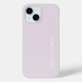 Coques Case-Mate iPhone Monogramme rose élégant et moderne (Verso)
