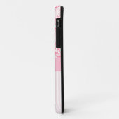 Coques Case-Mate iPhone Monogramme rose élégant Girly d'arc d'enveloppe de (Dos/Gauche)