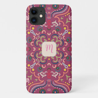 Case-Mate iPhone Case Monogramme rose et coloré