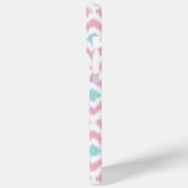 Coques Case-Mate iPhone Monogramme rose et diamants de la menthe Motif Ika (Verso / Gauche)