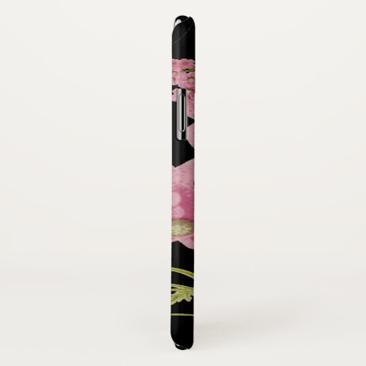 Coques Case-Mate iPhone Monogramme rose et noir d'Achille (Dos/Droite)