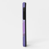 Coques Case-Mate iPhone Monogramme rose Fleur Classique violet (Dos/Gauche)