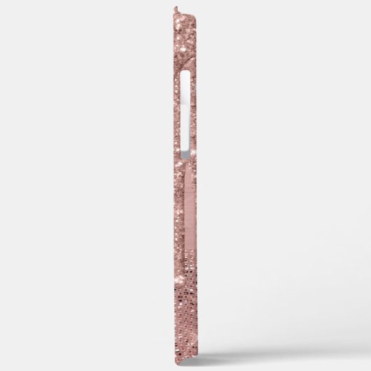 Coques Case-Mate iPhone Monogramme Rose Gold Chic (Verso / Gauche)