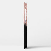 Coques Case-Mate iPhone Monogramme rose Gold Rose Black Girl (Verso / Gauche)