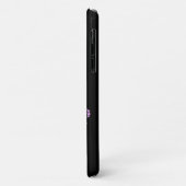 Coques Case-Mate iPhone Monogramme rose gothique romantique (Dos/Gauche)