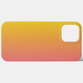 Coques Case-Mate iPhone Monogramme rose jaune tendance (Verso (horizontal))