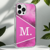 Coques Case-Mate iPhone Monogramme rose moderne