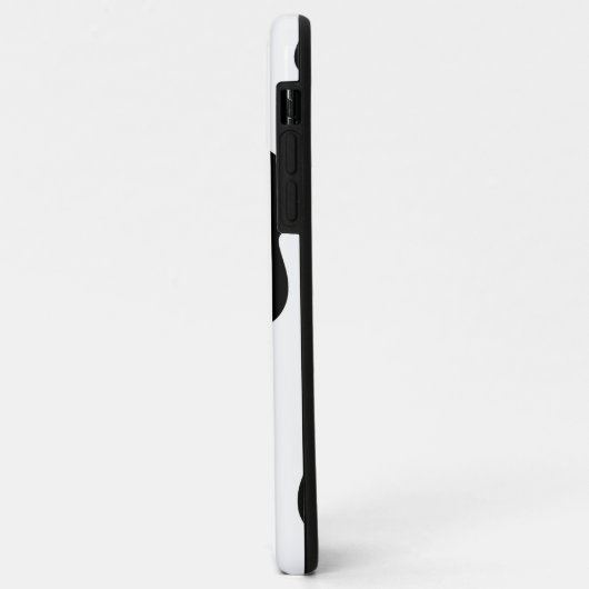 Coques Case-Mate iPhone Monogramme rose Motif Quirky Cow (Dos/Gauche)