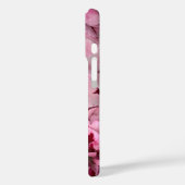 Coques Case-Mate iPhone Monogramme rose oeillet Janvier Fleur d'anniversai (Verso / Gauche)