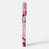 Coques Case-Mate iPhone Monogramme rose oeillet Janvier Fleur d'anniversai (Verso / Droite)