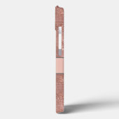 Coques Case-Mate iPhone Monogramme Rose or étincelle Parties scintillant g (Verso / Gauche)