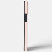 Coques Case-Mate iPhone Monogramme rose pâle Nom personnalisé initial Clas (Verso / Droite)