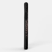 Coques Case-Mate iPhone Monogramme rose rose or et noir (Dos/Droite)