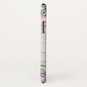 Coques Case-Mate iPhone Monogramme rose rustique de la pivoine | (Dos/Droite)