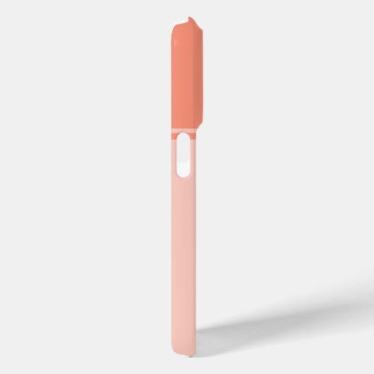 Coques Case-Mate iPhone Monogramme rose simple et joli Saumon (Verso / Droite)