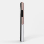 Coques Case-Mate iPhone Monogramme Rose tendance Pink Gold (Dos/Droite)