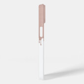 Coques Case-Mate iPhone Monogramme Rose tendance Pink Gold (Verso / Droite)