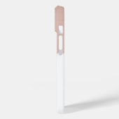 Coques Case-Mate iPhone Monogramme Rose tendance Pink Gold (Verso / Gauche)