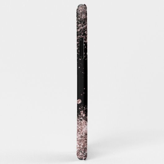 Coques Case-Mate iPhone Monogramme rose verre (Dos/Droite)