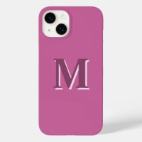 monogramme rose vif