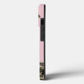 Coques Case-Mate iPhone Monogramme rose vif moderne Multiphoto (Verso / Gauche)