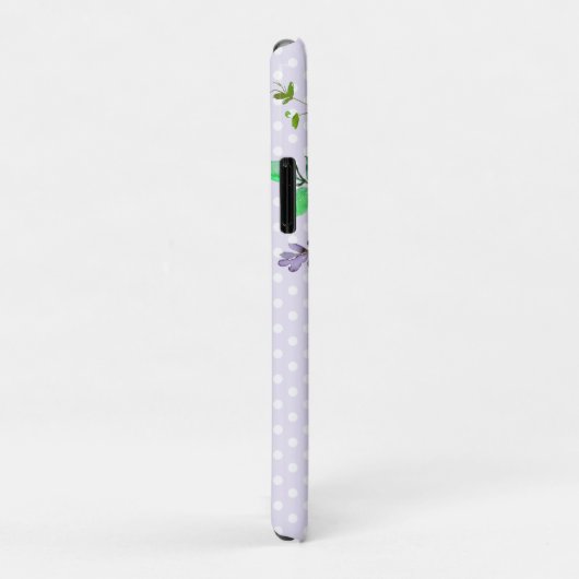 Coques Case-Mate iPhone Monogramme rose violet (Dos/Droite)