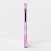 Coques Case-Mate iPhone Monogramme rose, violet, Mint vert Marbre Art (Dos/Gauche)