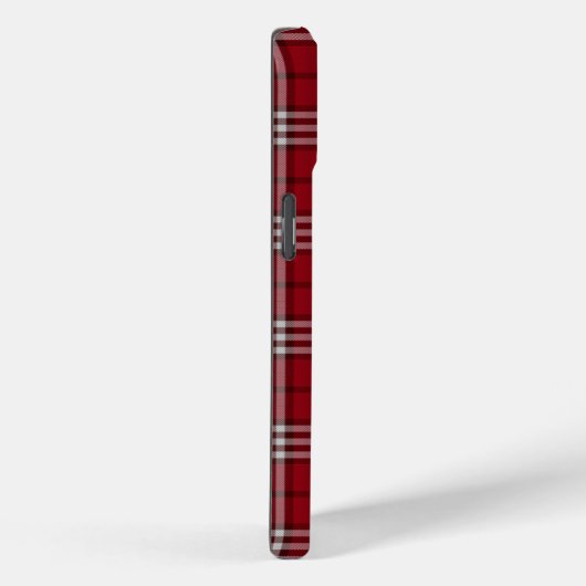 Coques Case-Mate iPhone monogrammé rouge (Verso / Droite)