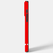 Coques Case-Mate iPhone Monogramme rouge et blanc Premier Coque-Mate iPhon (Verso / Gauche)