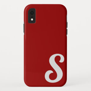 Case-Mate iPhone Case Monogramme rouge minimal   Personnaliser