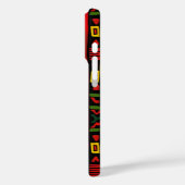 Coques Case-Mate iPhone Monogramme rouge vert jaune noir Mois de l'histoir (Verso / Gauche)