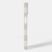 Coques Case-Mate iPhone Monogramme Russe Beige Buffalo Check (Verso / Droite)