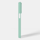 Coques Case-Mate iPhone Monogramme rustique bleu Turquoise (Verso / Droite)