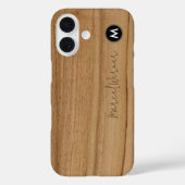 Coques Case-Mate iPhone monogramme rustique bois (Verso)