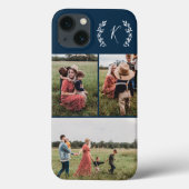 Coques Case-Mate iPhone Monogramme rustique - Collage photo (Verso)