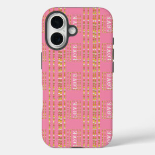 Coques iPhone 16 Monogramme Rustique Daisy Floral Rose