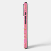 Coques Case-Mate iPhone Monogramme Rustique Daisy Floral Rose (Verso / Gauche)