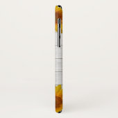 Coques Case-Mate iPhone Monogramme rustique des tournesols | (Dos/Gauche)