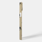 Coques Case-Mate iPhone Monogramme rustique personnalisé de cerf (Verso / Droite)