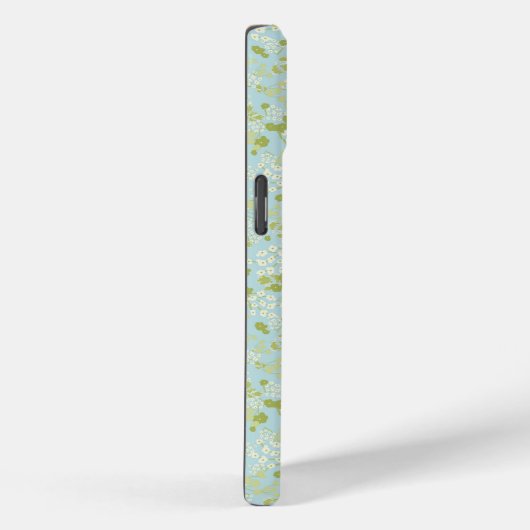 Coques Case-Mate iPhone MONOGRAMME S ACQUA PETITES FLEURS Cas (Verso / Droite)