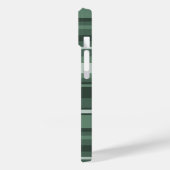 Coques Case-Mate iPhone Monogramme sauge bandes vertes (Verso / Gauche)