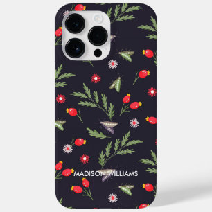 Coque Pour Pour iPhone 14 Pro Max Monogramme Serpent et imprimé fée florale