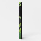 Coques Case-Mate iPhone Monogramme Serpent vert et noir (Dos/Gauche)