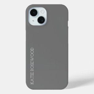 Coque Pour iPhone 15 Monogramme simple