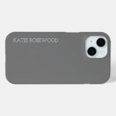 Coques Case-Mate iPhone Monogramme simple (Verso (horizontal))