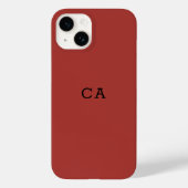 Coques Case-Mate iPhone Monogramme simple et élégant (Verso)