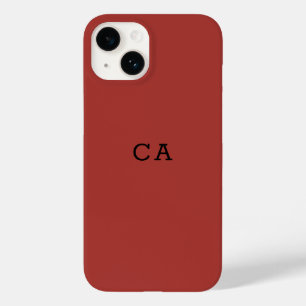 Coque Pour iPhone 14 Monogramme simple et élégant