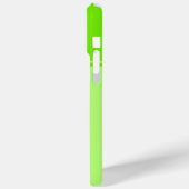 Coques Case-Mate iPhone Monogramme simple et jolie chaux vert rayé (Verso / Gauche)