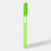 Coques Case-Mate iPhone Monogramme simple et jolie chaux vert rayé (Verso / Droite)